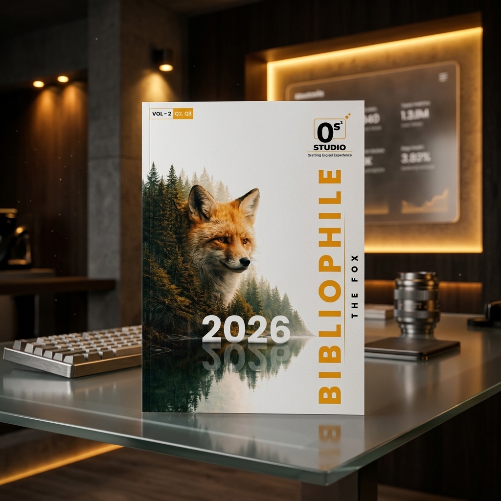 OS2 Studio Q2-Q3 2026 Newsletter Cover - Bibliophile: The Fox