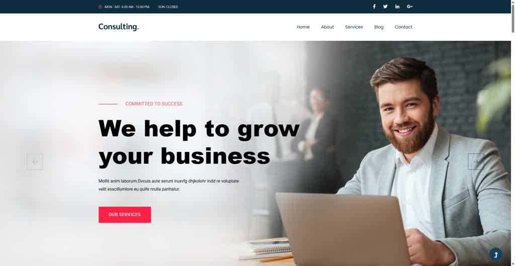 Corporate Template 13 Website Template - OS2 Studio
