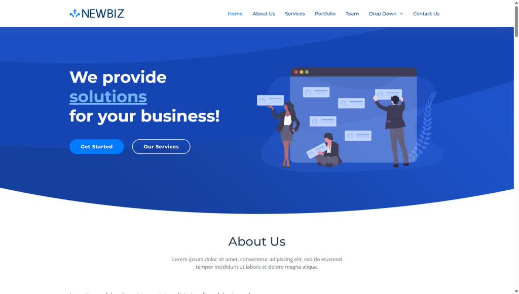 Corporate Template 42 Website Template - OS2 Studio