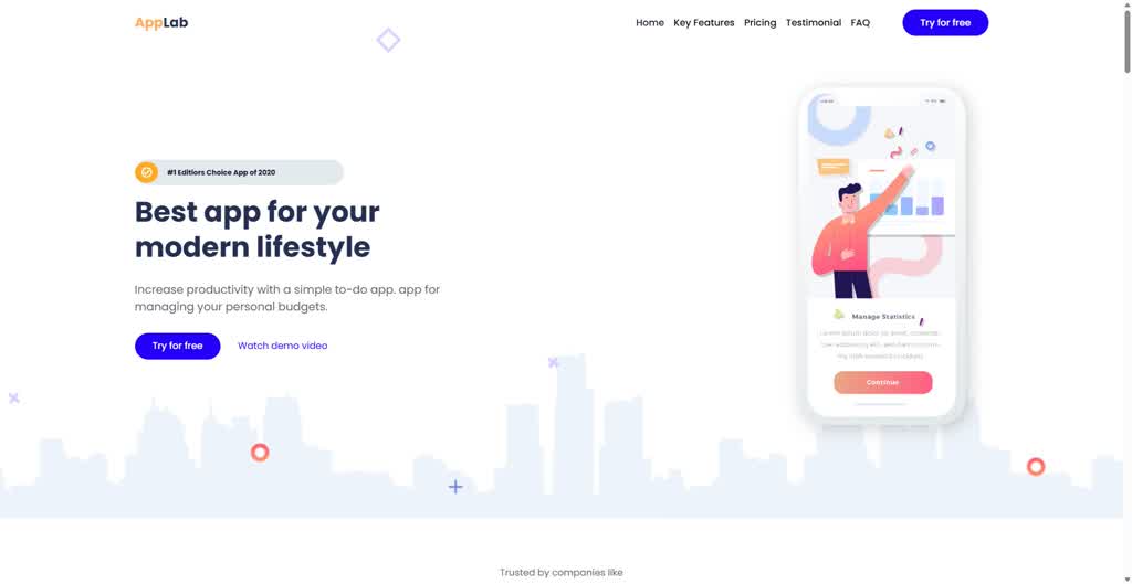 Landing pages Template 3 Website Template - OS2 Studio
