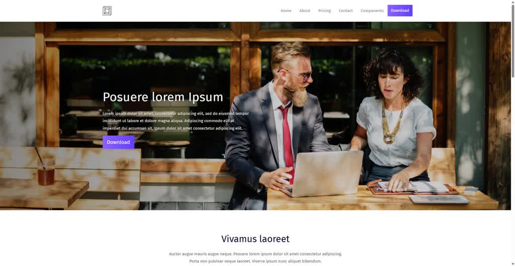 Landing pages Template 48 Website Template - OS2 Studio