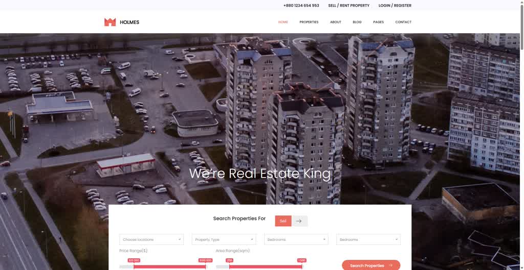 Real estate Template 24 Website Template - OS2 Studio